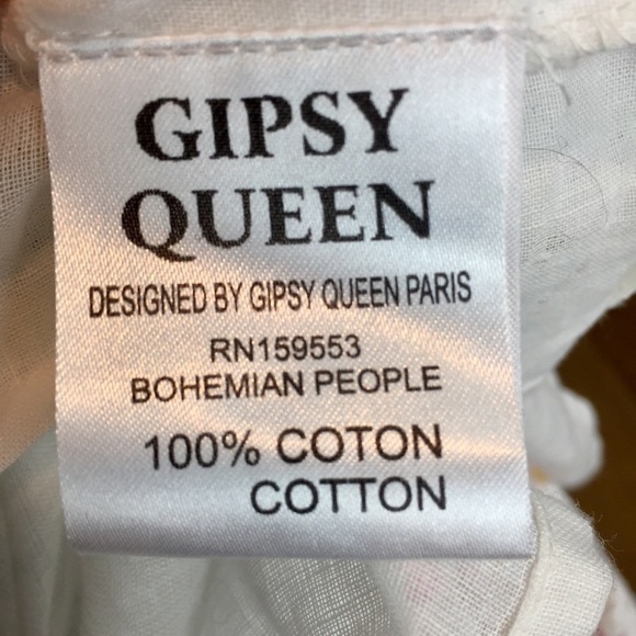 Vintage Y2K Bohemian Drop Waist Cotton Midi Dress - Picture 11 of 16